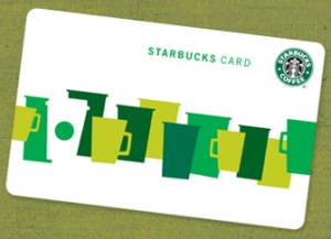Free Starbucks Gift Card Post-it