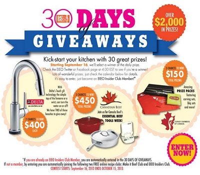 30 days of giveaways