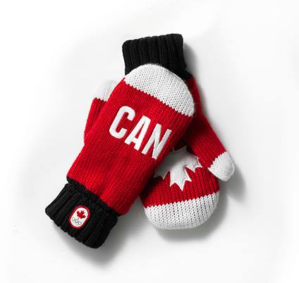 canadian red mittens