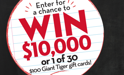 giant tiger back to school contest