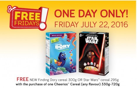 dory starwars cereal coupon